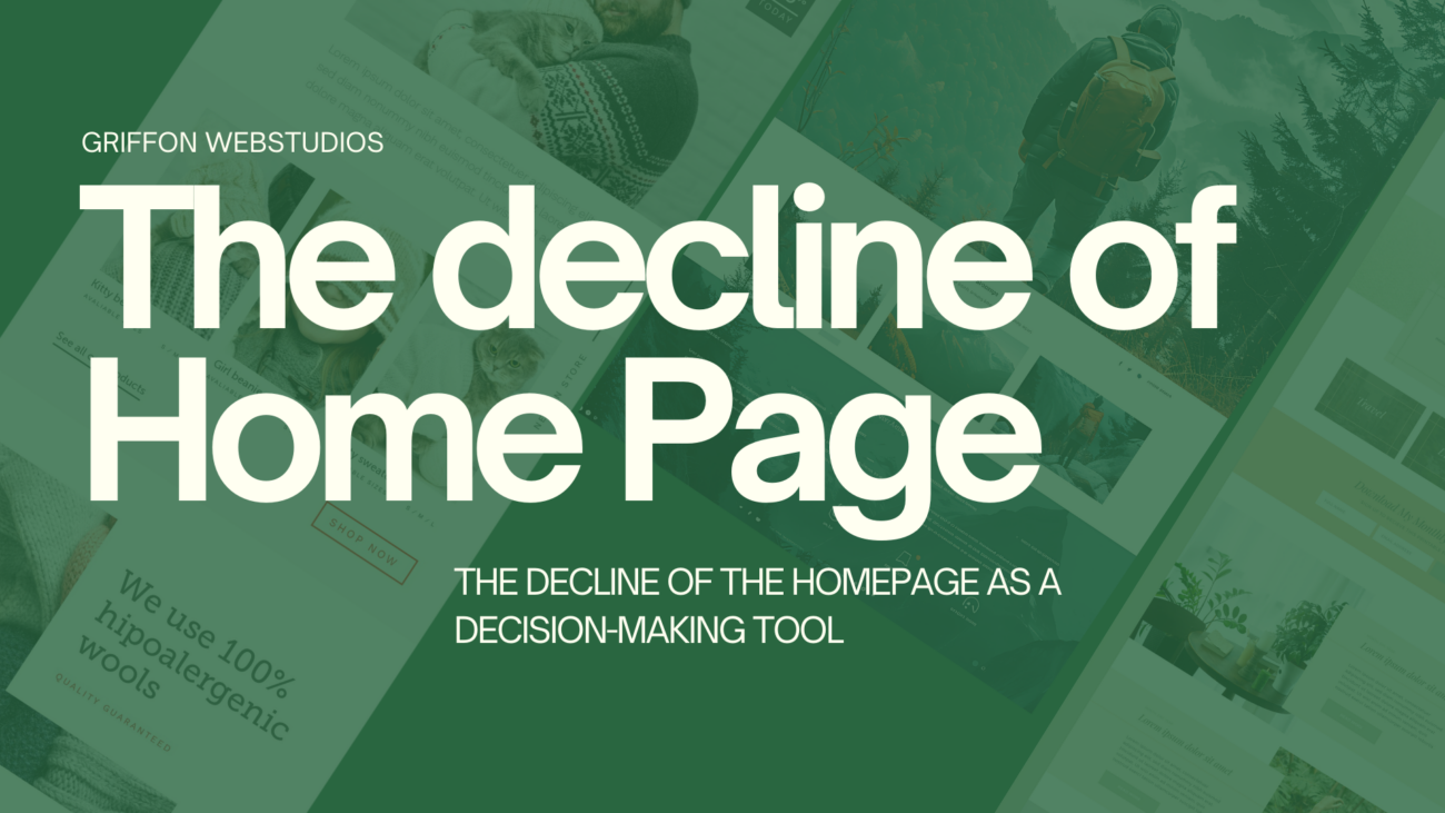 The Decline of the Homepage as a Decision-Making Tool